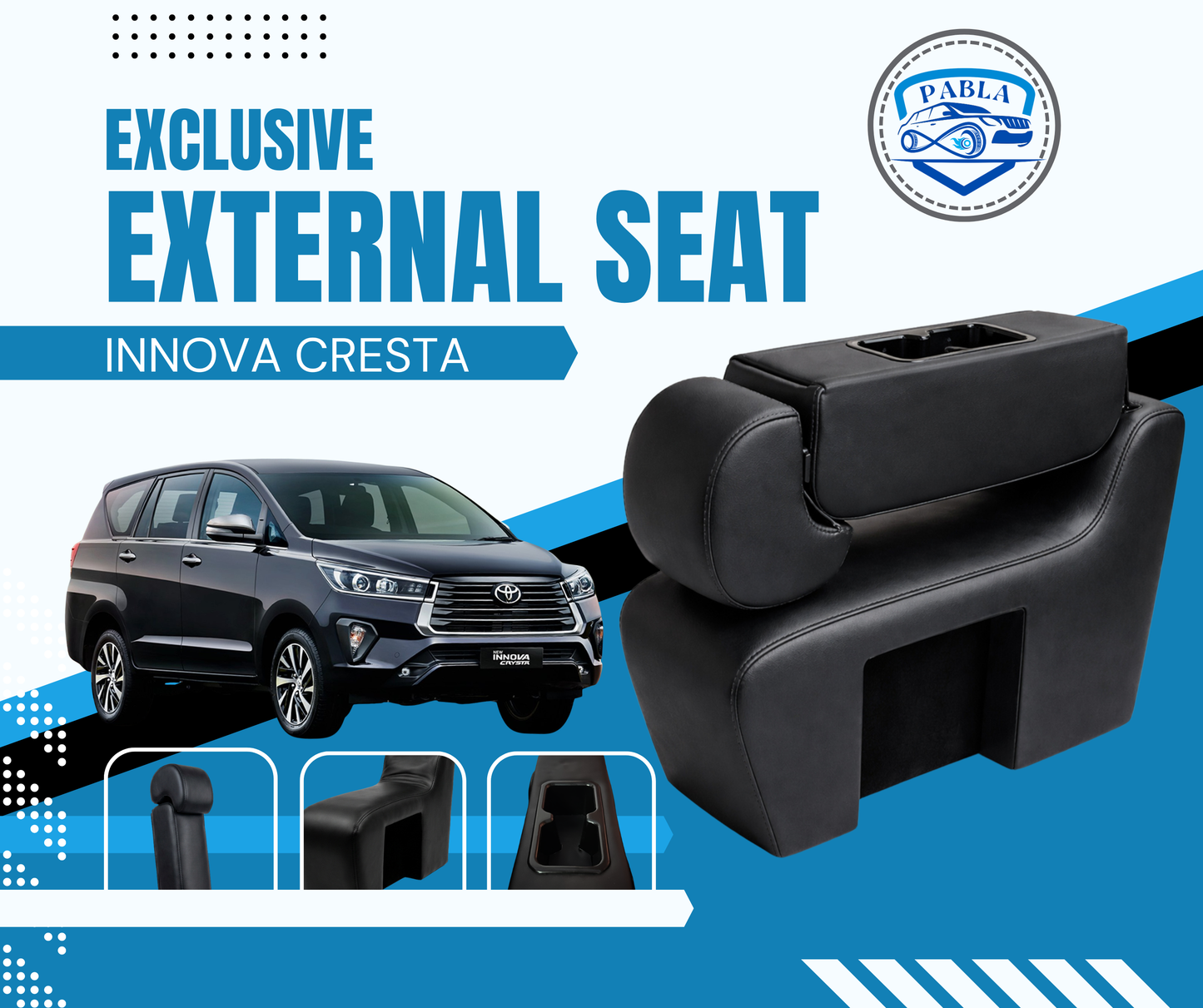 Innova Crysta External Seat with adjustable Headrest