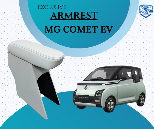 PABLA High-End Car Center Armrest with Spacious Storage Compartment compatible with MG Comet EV (Space Grey Color) Premium Comfort Padding, Durable Build, Easy Installation, Perfect Fit Design