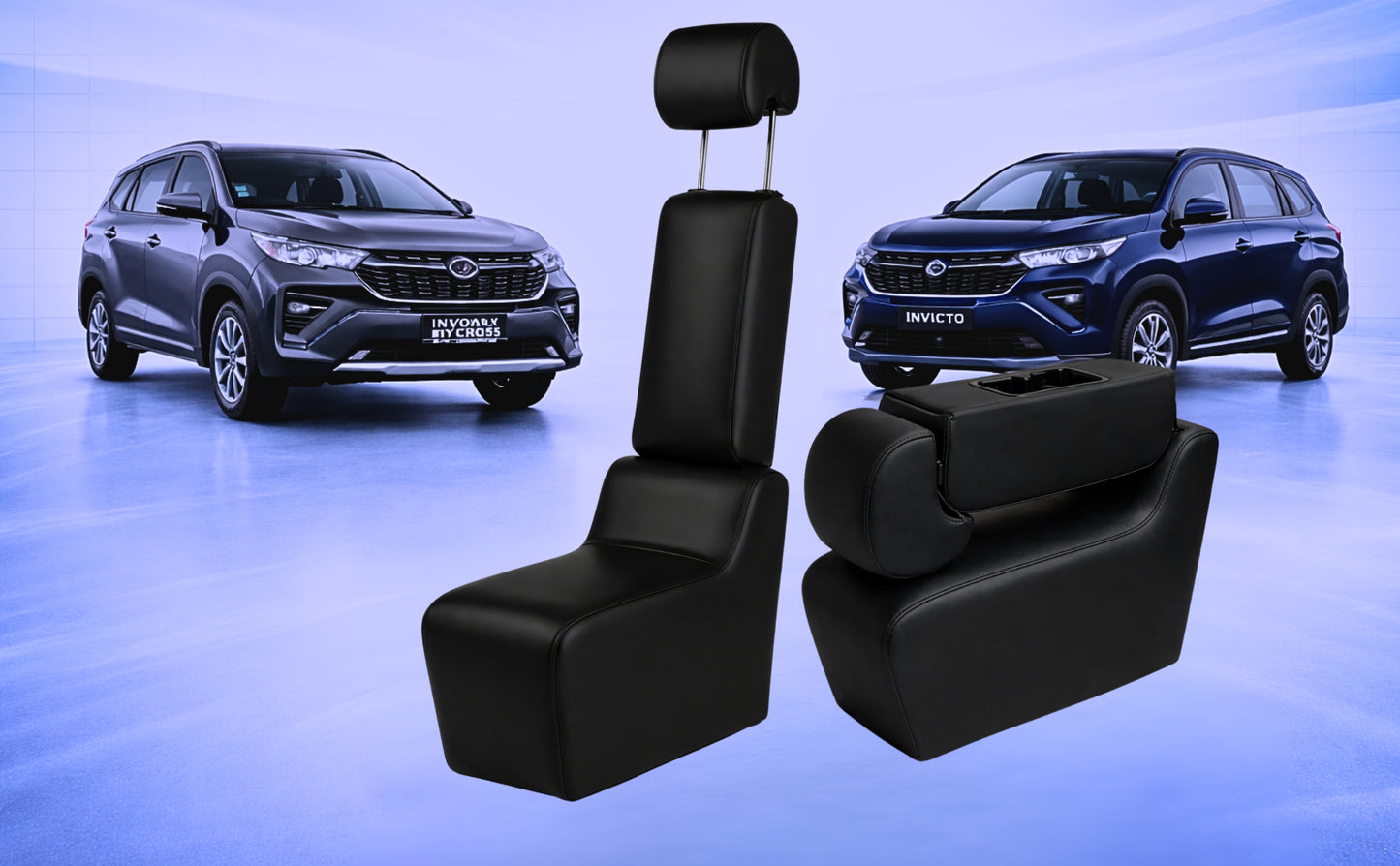 PABLA INNOVA HYCROSS & MARUTI INVICTO  External Seat with adjustable Headrest and Two Cup Holder