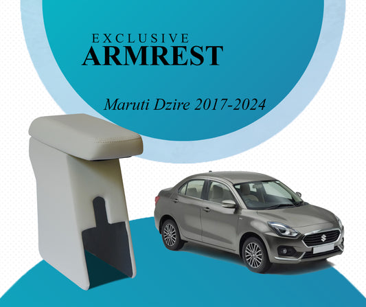 PABLA Car Center Armrest compatible with MARUTI SWIFT DZIRE 2017+ all Models NEW SWIFT 2024 ZXI,ZXI+ MODELS BEIGE, Premium Comfort Padding, Spacious Storage Compartment, Easy Installation